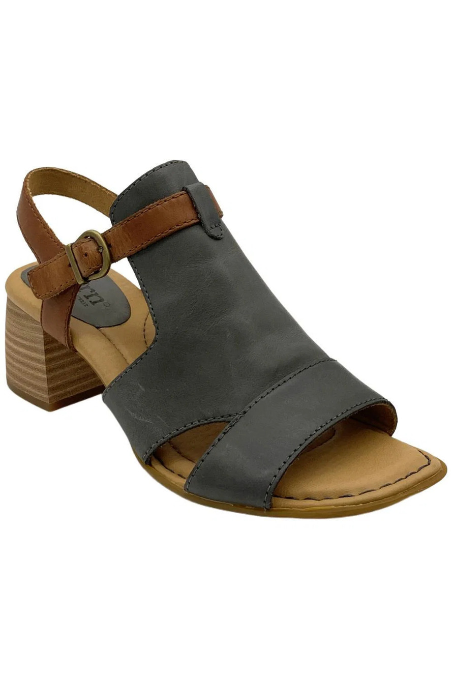 Born Women's Selby Leather Slingback Sandal Navy - Medium